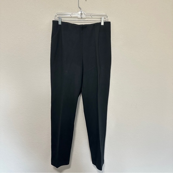 J Jill Women's Ponte Slim Leg Black Size Medium Pant Stretch Trouser Viscose - Picture 1 of 9